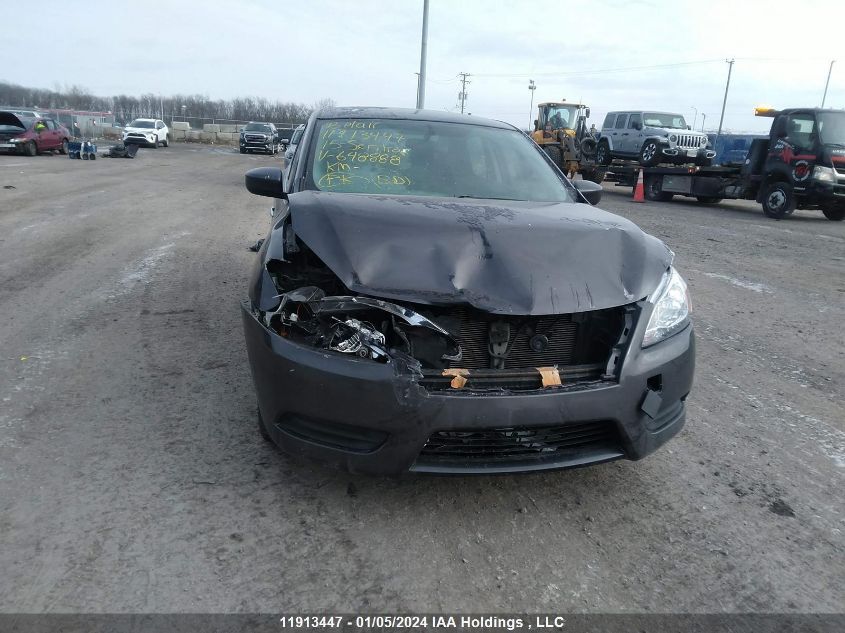 2015 Nissan Sentra VIN: 3N1AB7AP9FL648888 Lot: 51248324