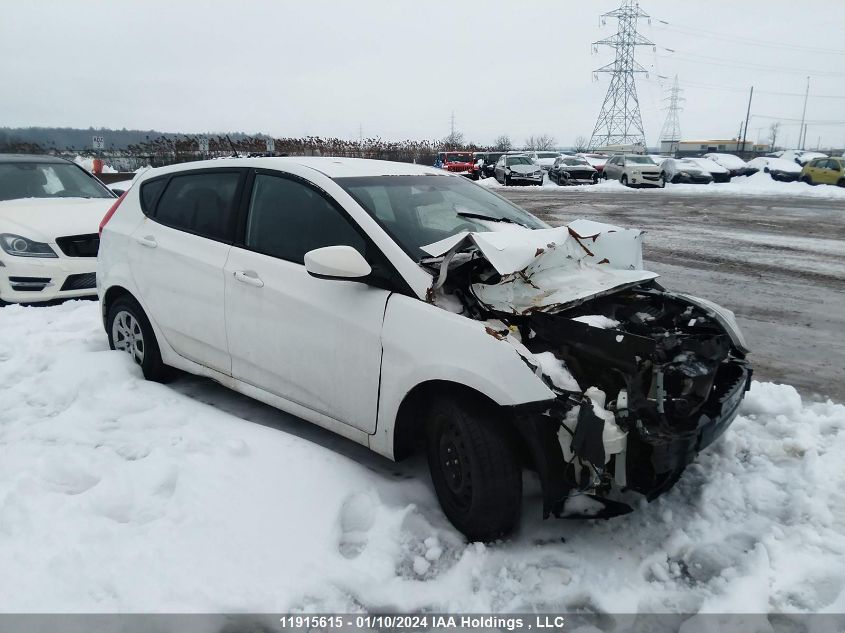 2013 Hyundai Accent Gls/Gs VIN: KMHCT5AE1DU116961 Lot: 11915615