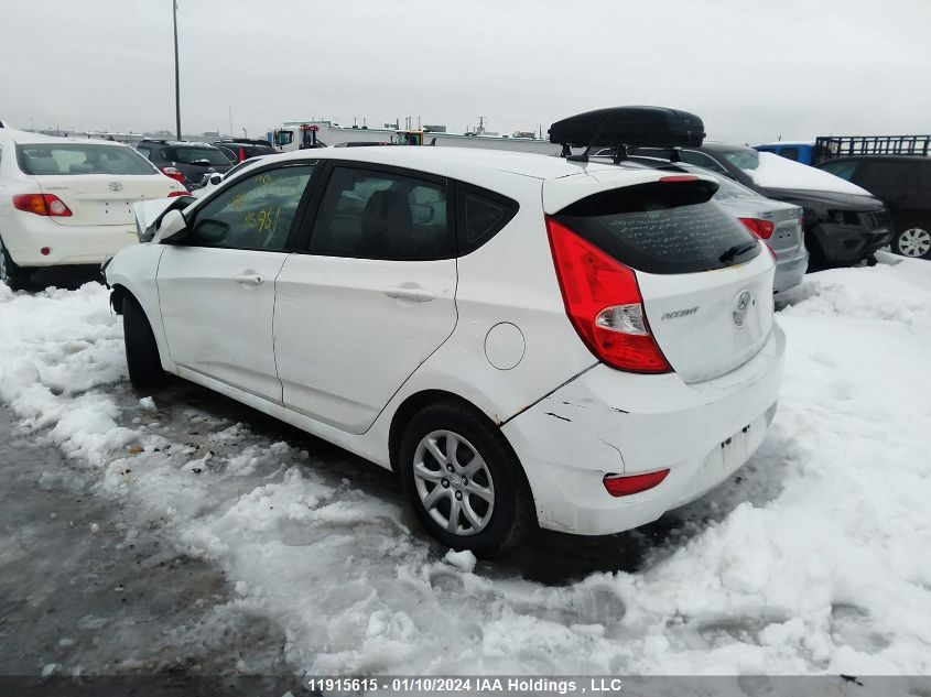 2013 Hyundai Accent Gls/Gs VIN: KMHCT5AE1DU116961 Lot: 11915615