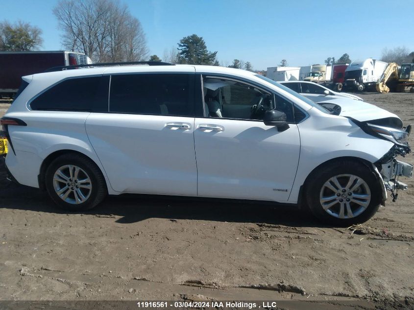 2021 Toyota Sienna VIN: 5TDGSKFC6MS026496 Lot: 11916561