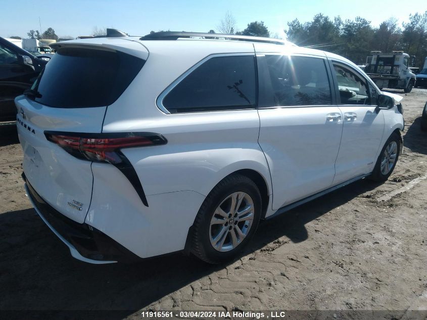 2021 Toyota Sienna VIN: 5TDGSKFC6MS026496 Lot: 11916561