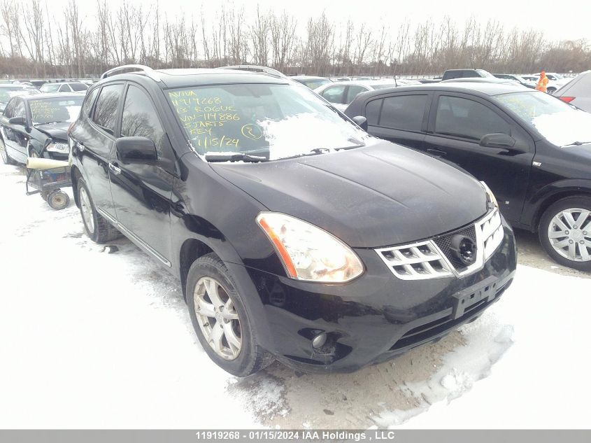 JN8AS5MVXDW114886 2013 Nissan Rogue Sv W/Sl Pkg