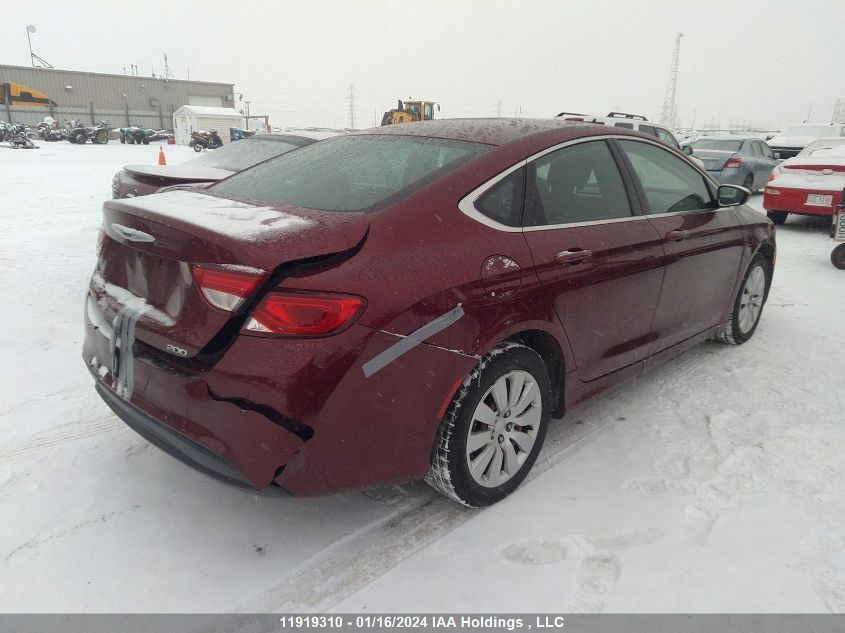 2015 Chrysler 200 Lx VIN: 1C3CCCFB4FN730105 Lot: 11919310