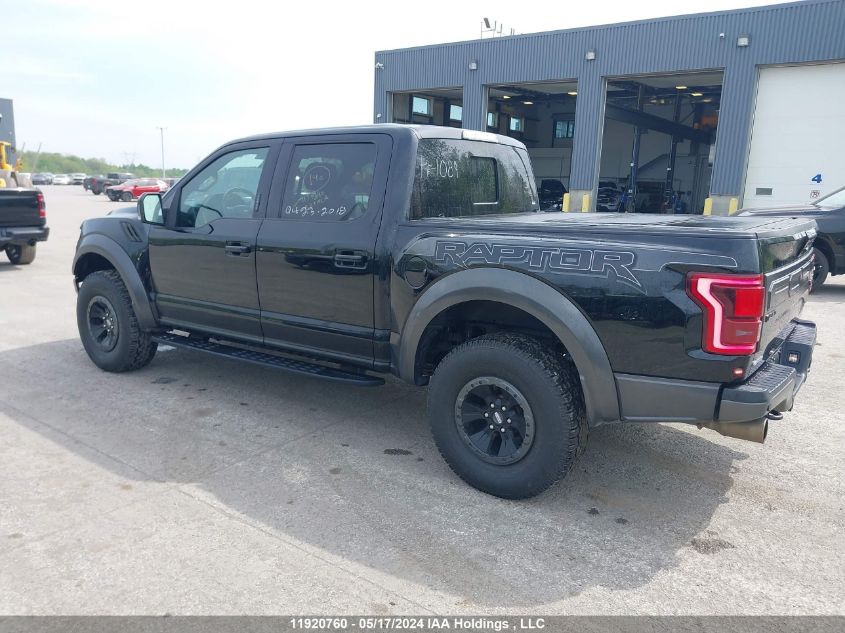 2018 Ford F-150 Raptor VIN: 1FTFW1RG6JFA81759 Lot: 11920760