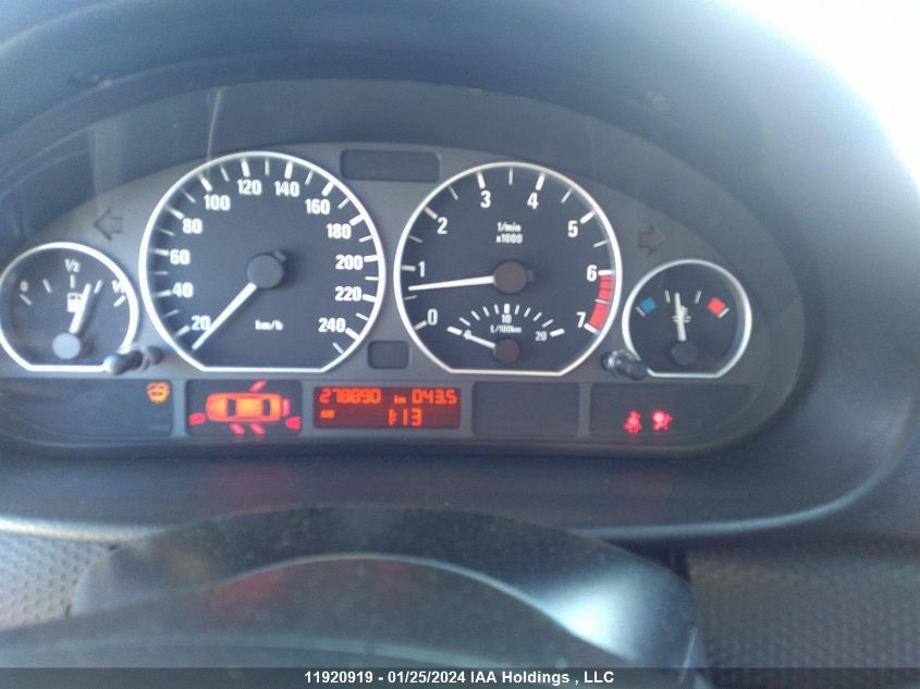 2003 BMW 330 I VIN: WBAEV53443KM02886 Lot: 11920919