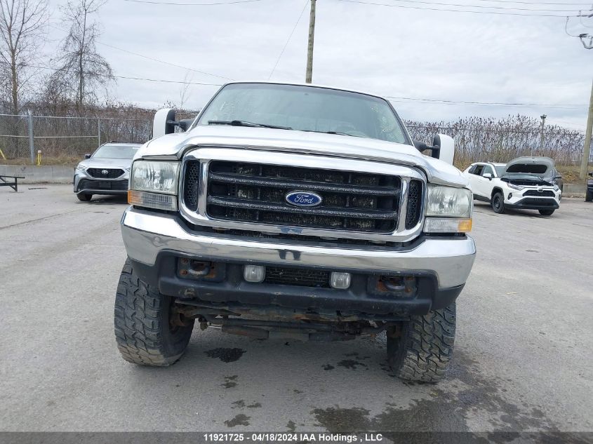 2004 Ford Super Duty F-250 VIN: 1FTNW21PX4ED19345 Lot: 11921725