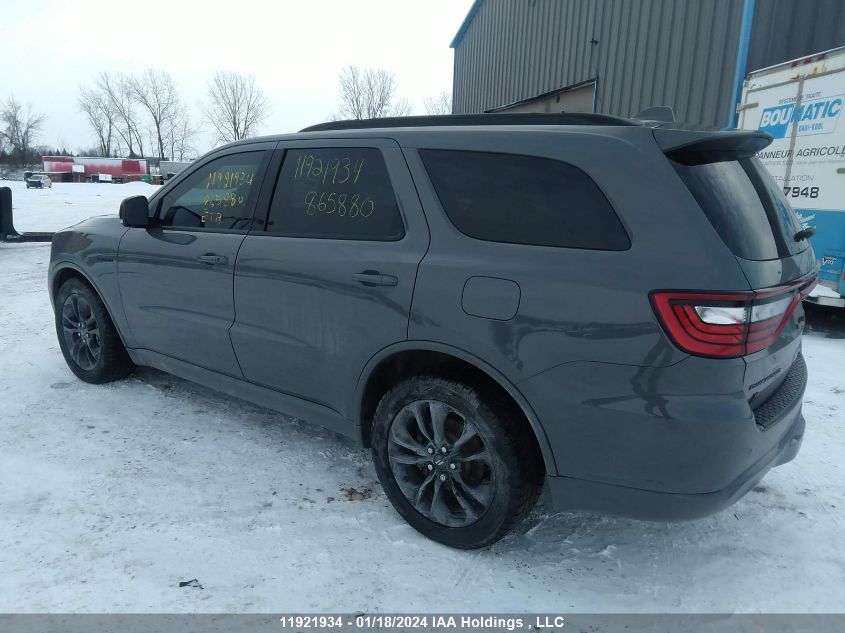 2021 Dodge Durango R/T VIN: 1C4SDJCTXMC865880 Lot: 11921934