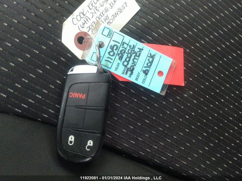 2017 Dodge Journey Canada Value VIN: 3C4PDCAB2HT584940 Lot: 11922081