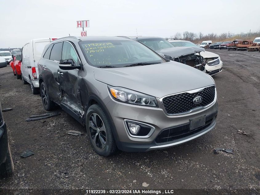 2016 Kia Sorento VIN: 5XYPHDA55GG174451 Lot: 11922239