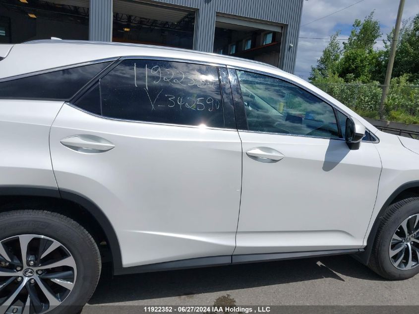 2022 Lexus Rx 350 VIN: 2T2HZMDA7NC342590 Lot: 11922352