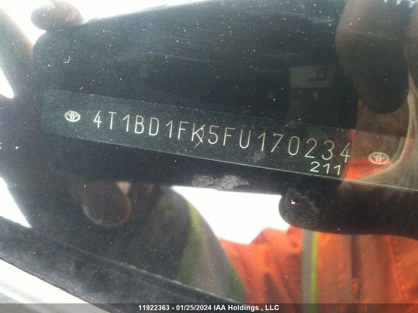 2015 Toyota Camry Hybrid/Le/Xle/Se VIN: 4T1BD1FK5FU170234 Lot: 48727934