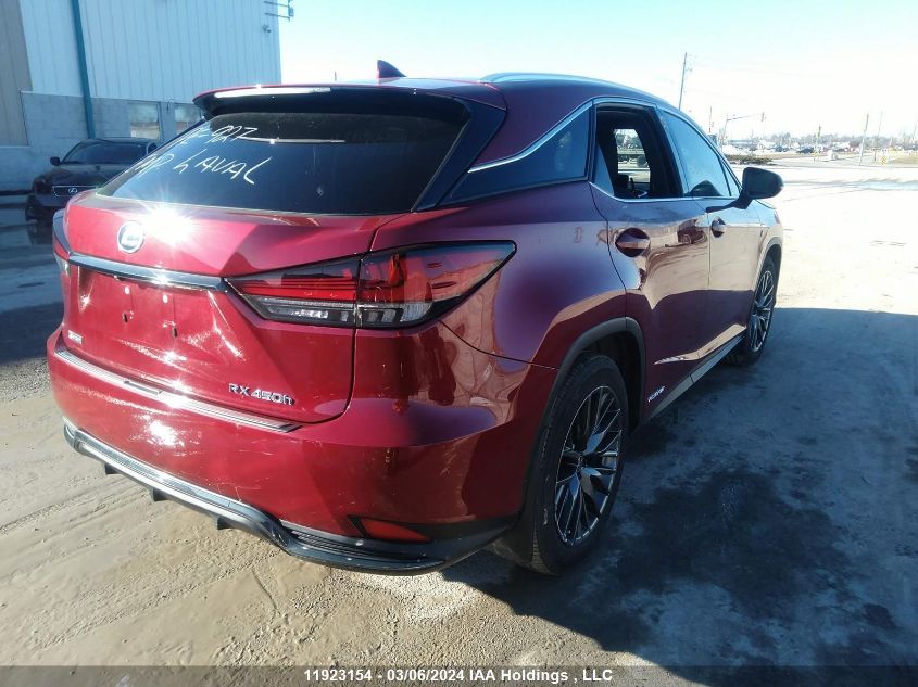 2021 Lexus Rx 450H VIN: 2T2YGMDAXMC069018 Lot: 11923154