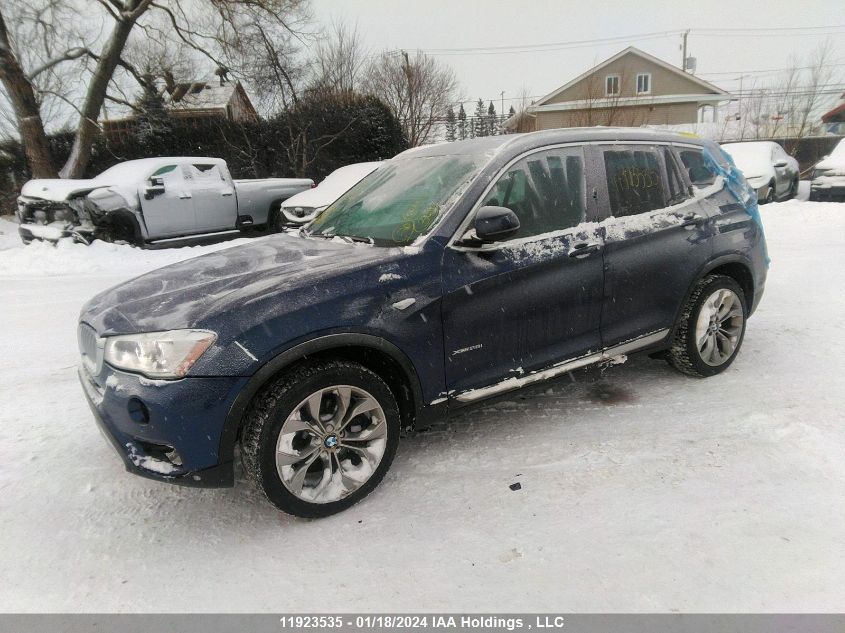 2016 BMW X3 VIN: 5UXWX9C55G0D93247 Lot: 11923535