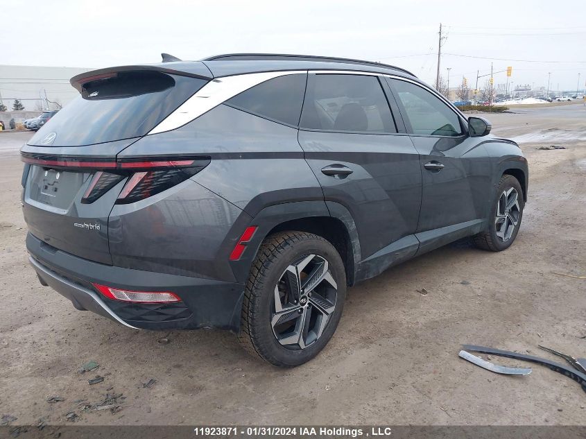 2022 Hyundai Tucson Ultimate Hybrid Awd VIN: KM8JCCA14NU077681 Lot: 11923871