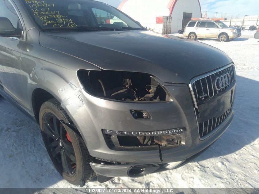 WA1VGCFE7CD006617 2012 Audi Q7