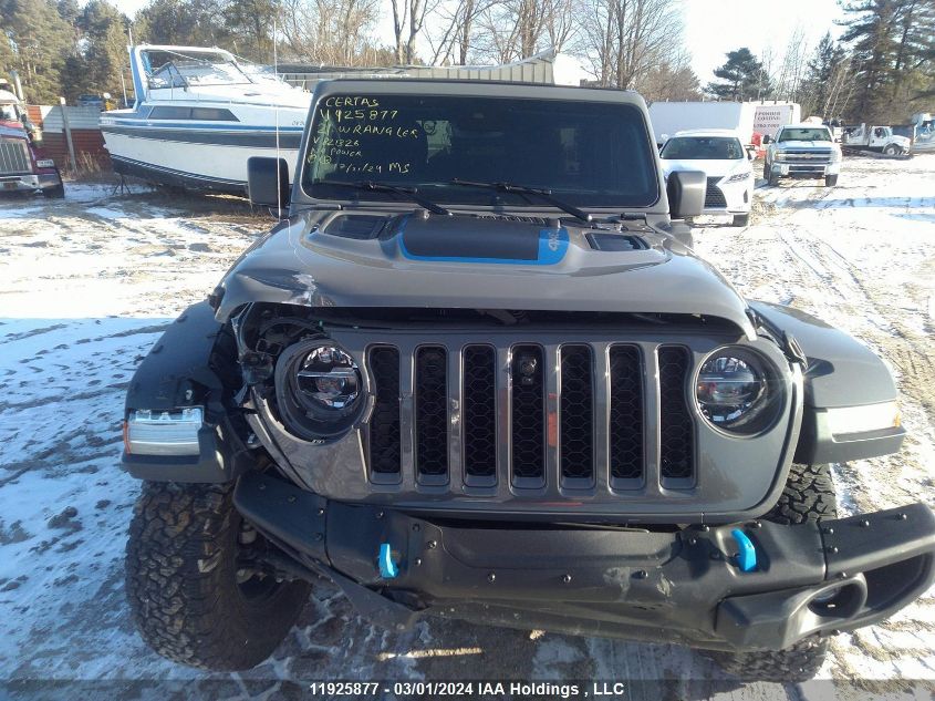 2021 Jeep Wrangler Unlimited Rubicon 4Xe Hybrid VIN: 1C4JJXR67MW821326 Lot: 11925877