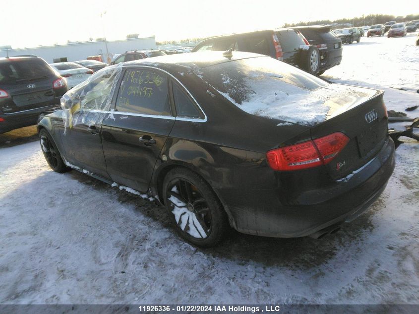 2011 Audi S4 VIN: WAUFGCFL2BA041197 Lot: 11926336