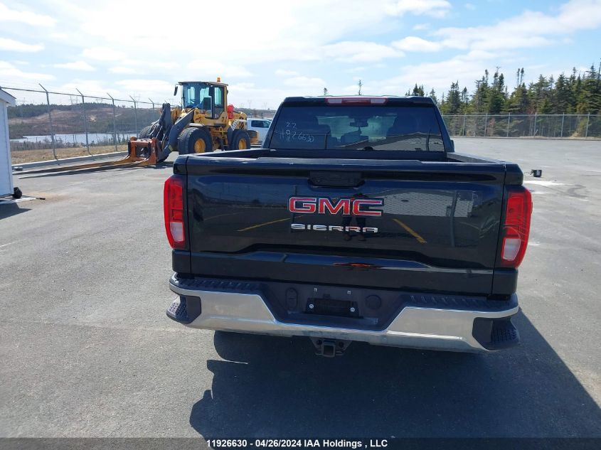 2022 GMC Sierra 1500 VIN: 1GTPUAEK5NZ550106 Lot: 11926630