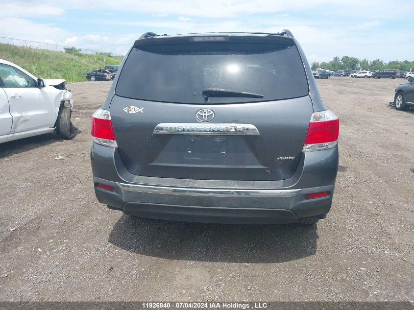 2013 Toyota Highlander Plus/Se VIN: 5TDBK3EH5DS207358 Lot: 11926840