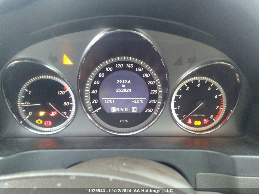 2010 Mercedes-Benz C-Class VIN: WDDGF8FB6AF426509 Lot: 11926943