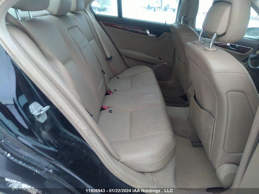 2010 Mercedes-Benz C-Class VIN: WDDGF8FB6AF426509 Lot: 11926943