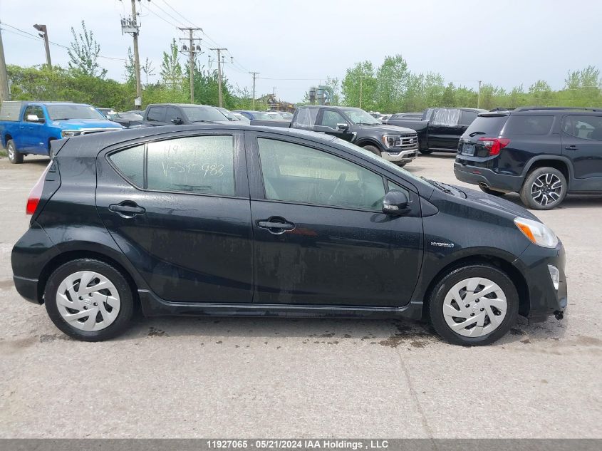 2017 Toyota Prius C Technology VIN: JTDKDTB38H1595983 Lot: 11927065