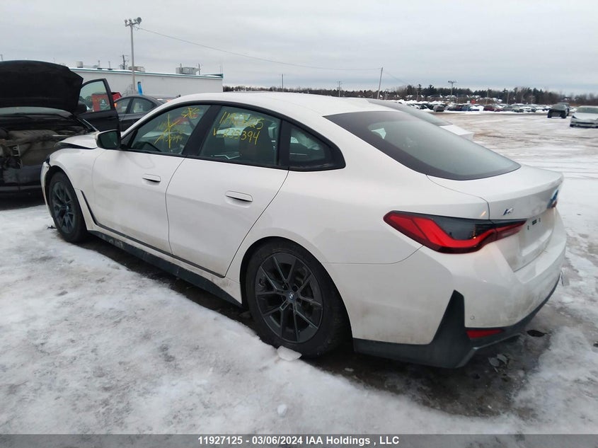 2023 BMW I4 VIN: WBY43AW03PFR35394 Lot: 11927125