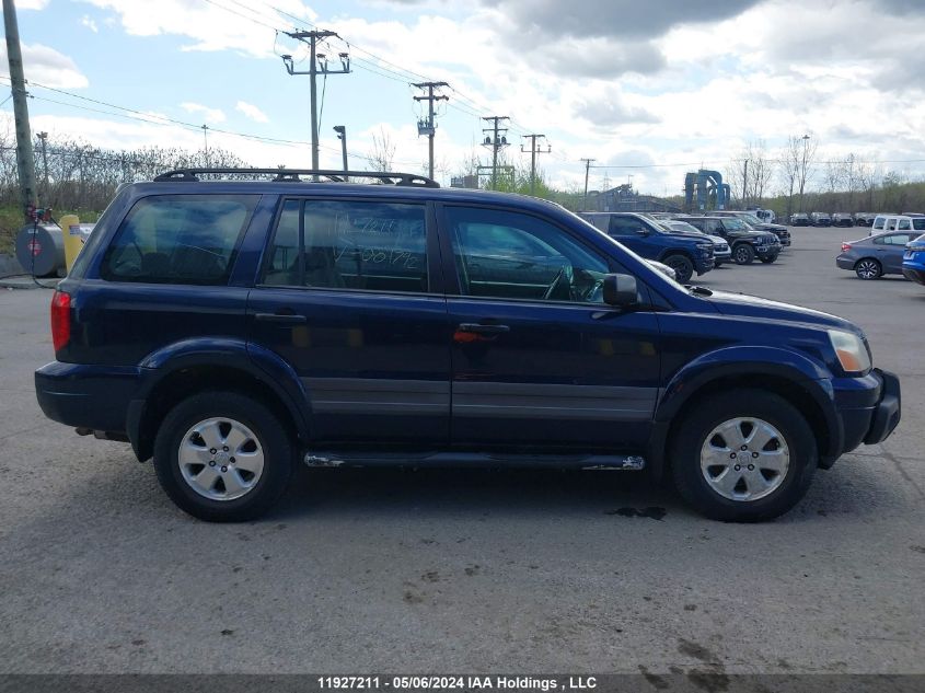 2004 Honda Pilot Lx VIN: 2HKYF18104H001792 Lot: 11927211