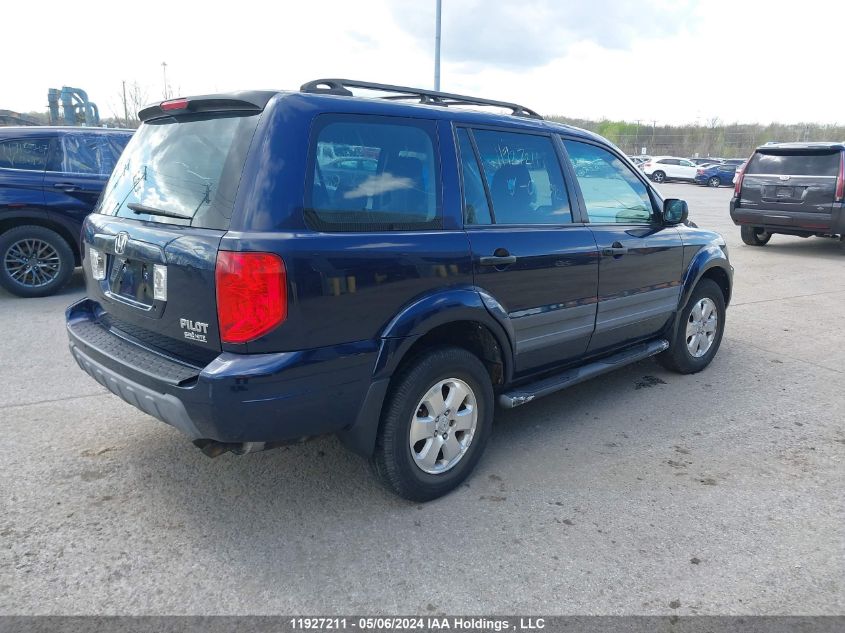 2004 Honda Pilot Lx VIN: 2HKYF18104H001792 Lot: 11927211