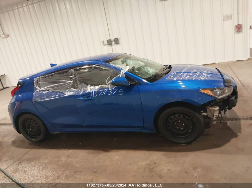 2019 Hyundai Veloster 2.0 Gl VIN: KMHTG6AF5KU008049 Lot: 11927375