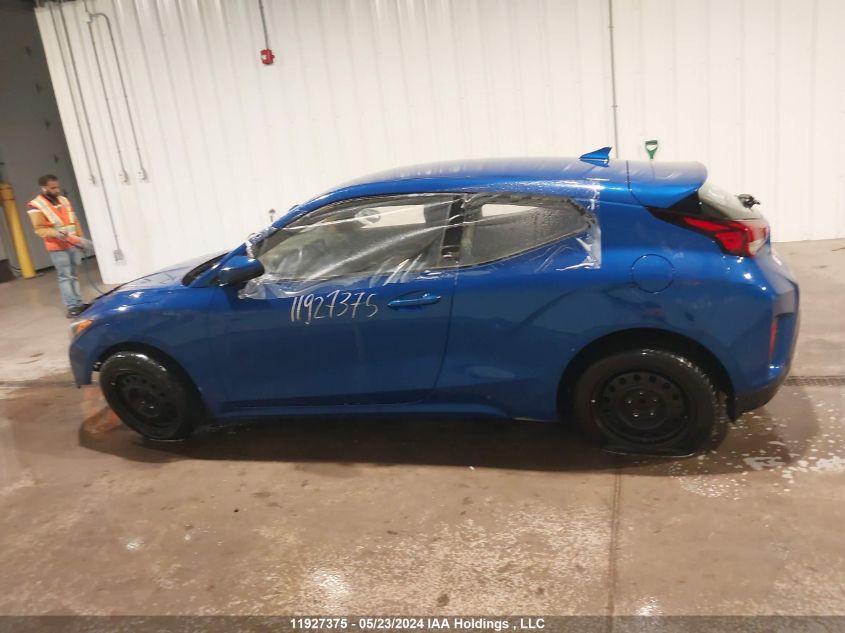 2019 Hyundai Veloster 2.0 Gl VIN: KMHTG6AF5KU008049 Lot: 11927375