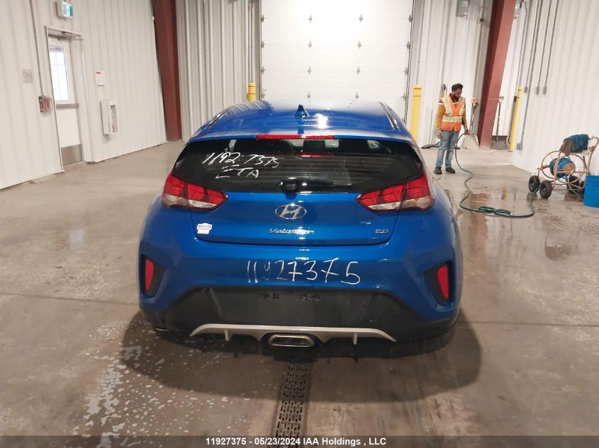 2019 Hyundai Veloster 2.0 Gl VIN: KMHTG6AF5KU008049 Lot: 11927375