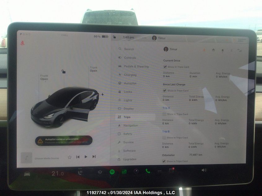 2019 Tesla Model 3 VIN: 5YJ3E1EB7KF414900 Lot: 11927742