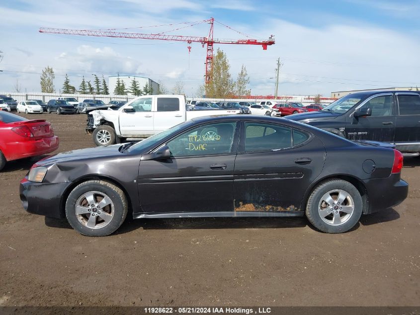 2008 Pontiac Grand Prix VIN: 2G2WP552481189432 Lot: 11928622