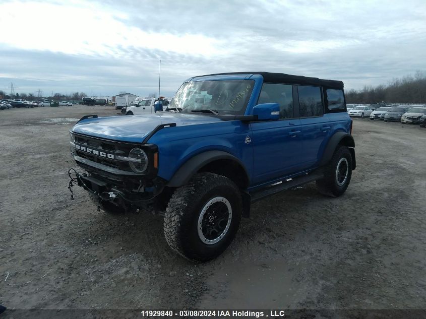 2022 Ford Bronco Outer Banks VIN: 1FMEE5DP5NLB32961 Lot: 11929840