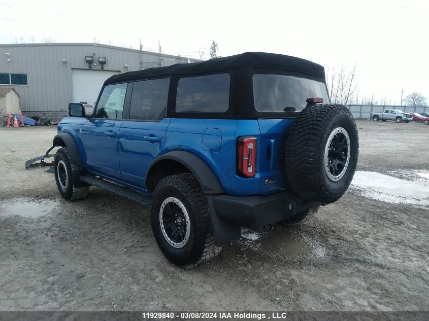 2022 Ford Bronco Outer Banks VIN: 1FMEE5DP5NLB32961 Lot: 11929840