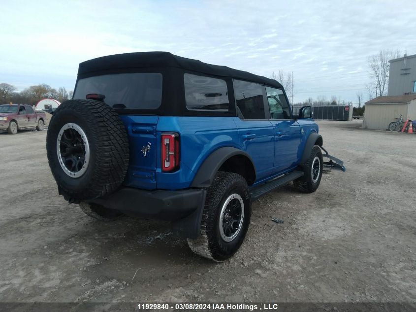 2022 Ford Bronco Outer Banks VIN: 1FMEE5DP5NLB32961 Lot: 11929840