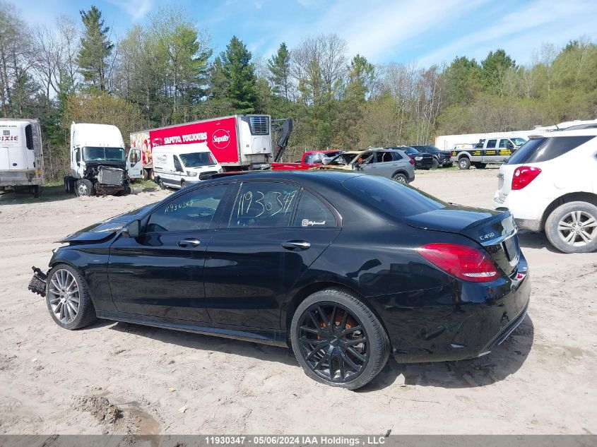 2016 Mercedes-Benz C 450 4Mati Amg VIN: 55SWF6EB1GU161859 Lot: 11930347