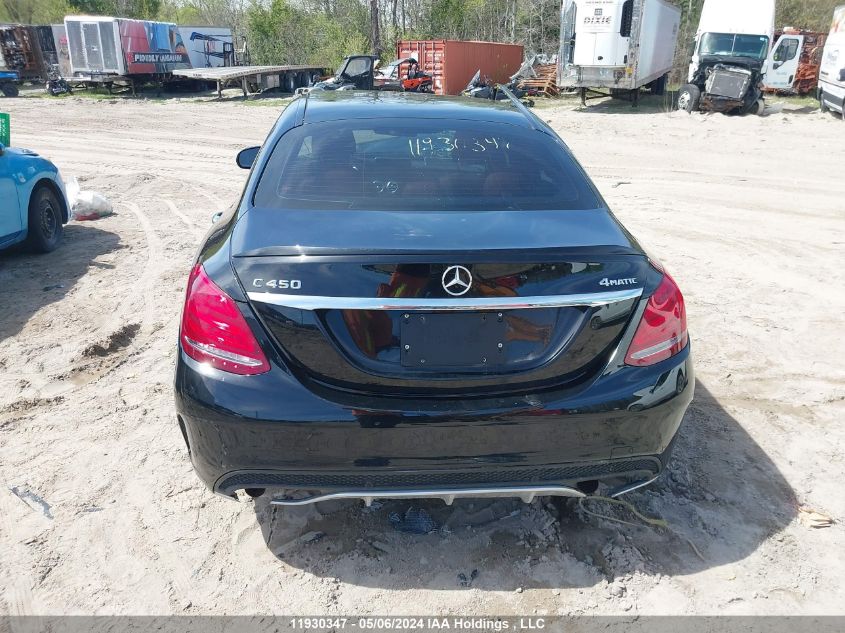 2016 Mercedes-Benz C 450 4Mati Amg VIN: 55SWF6EB1GU161859 Lot: 11930347