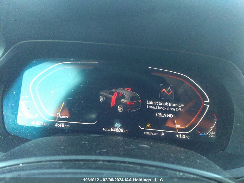 2021 BMW X5 VIN: 5UXCR6C01M9F96224 Lot: 11931012