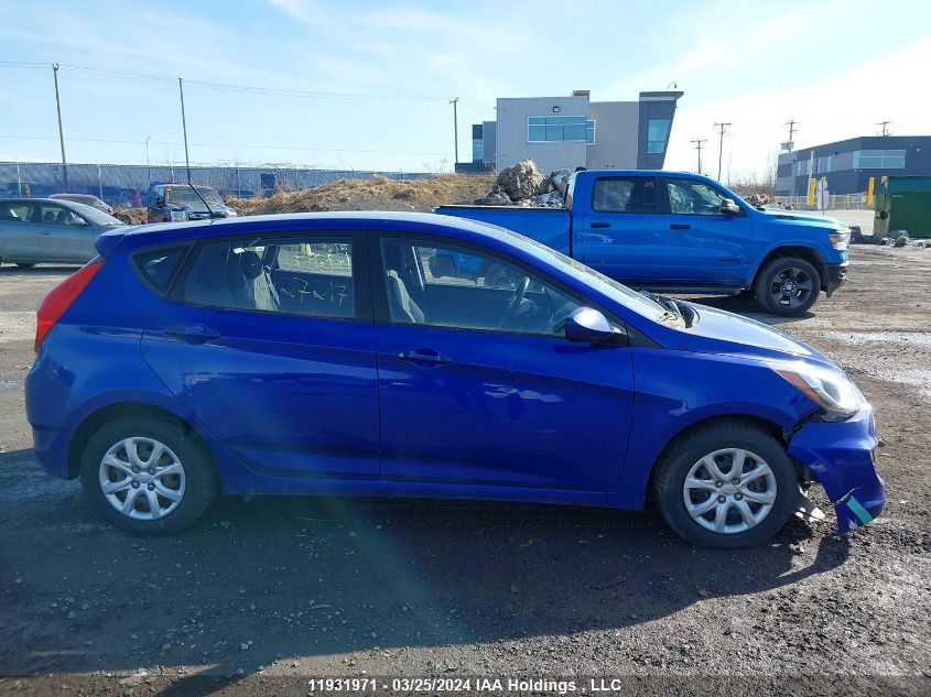 2013 Hyundai Accent Gls/Gs VIN: KMHCT5AE3DU127217 Lot: 11931971