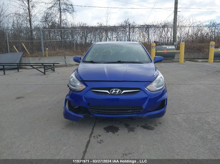 2013 Hyundai Accent Gls/Gs VIN: KMHCT5AE3DU127217 Lot: 11931971