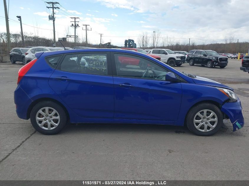 2013 Hyundai Accent Gls/Gs VIN: KMHCT5AE3DU127217 Lot: 11931971