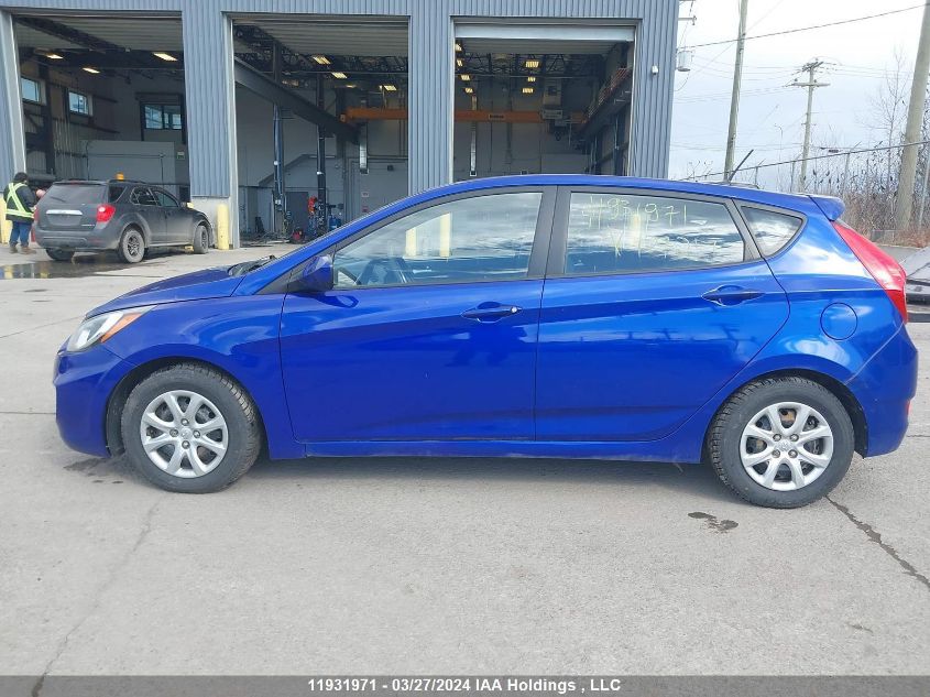 2013 Hyundai Accent Gls/Gs VIN: KMHCT5AE3DU127217 Lot: 11931971