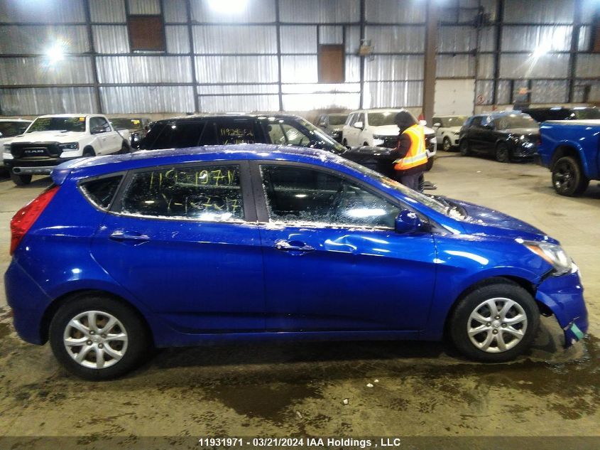 2013 Hyundai Accent Gls/Gs VIN: KMHCT5AE3DU127217 Lot: 11931971