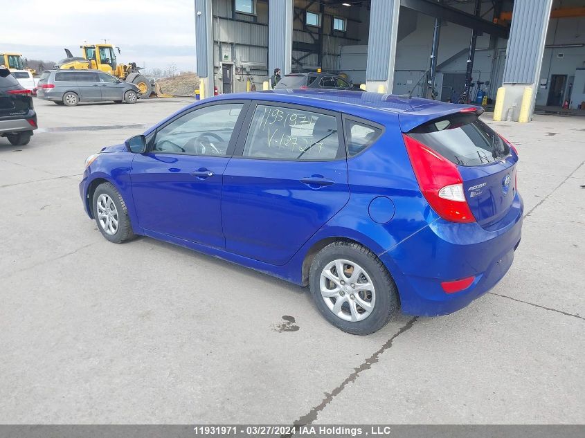 2013 Hyundai Accent Gls/Gs VIN: KMHCT5AE3DU127217 Lot: 11931971