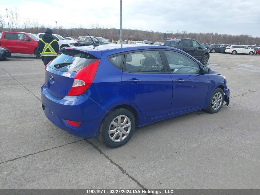 2013 Hyundai Accent Gls/Gs VIN: KMHCT5AE3DU127217 Lot: 11931971