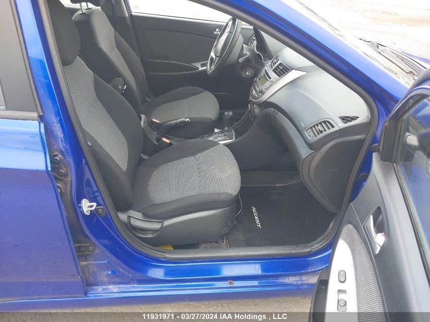 2013 Hyundai Accent Gls/Gs VIN: KMHCT5AE3DU127217 Lot: 11931971