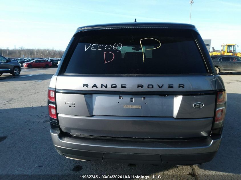 2020 Land Rover Range Rover VIN: SALGS2SE4LA596217 Lot: 11932745