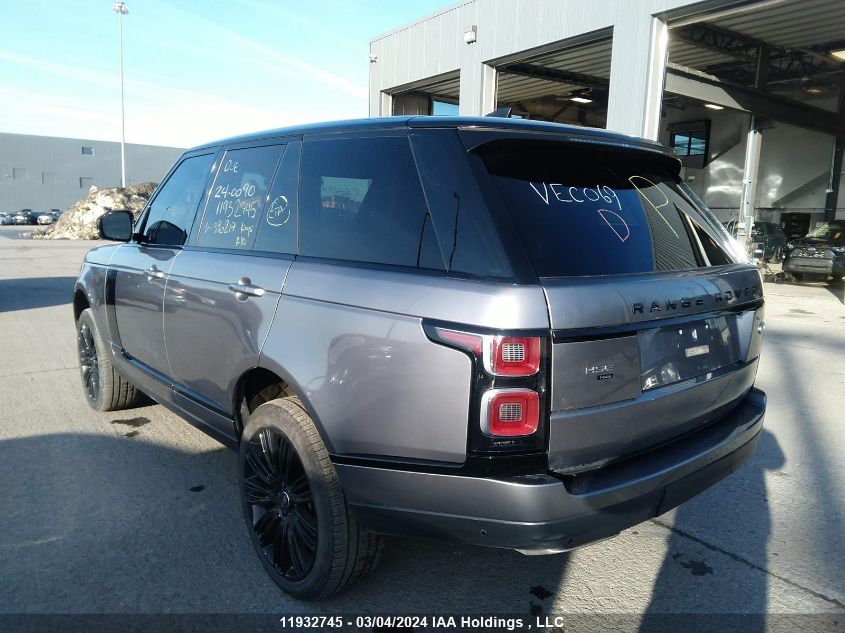 2020 Land Rover Range Rover VIN: SALGS2SE4LA596217 Lot: 11932745